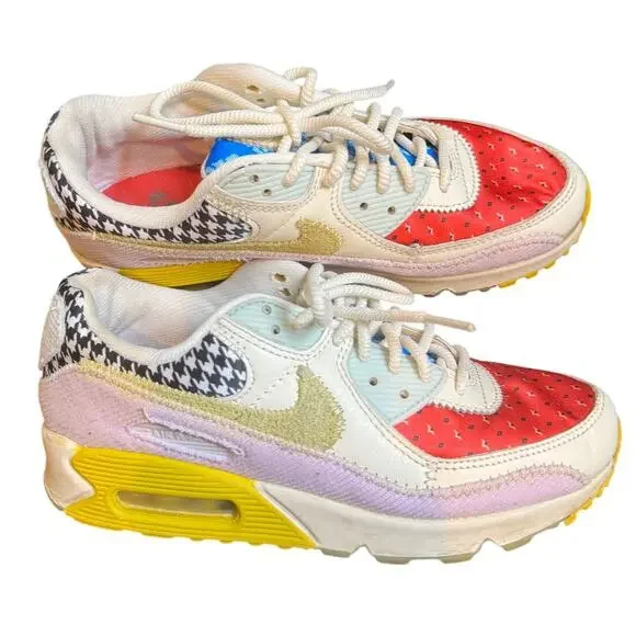Nike Multicolor Athletic Sneakers — Red, Yellow, Pink, Blue, Black, White - Picture 1 of 6